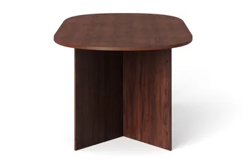 Vera Spisebord Oval 180x100 cm Finér - Valnøtt - Møbler - Bord - Spisebord & kjøkkenbord