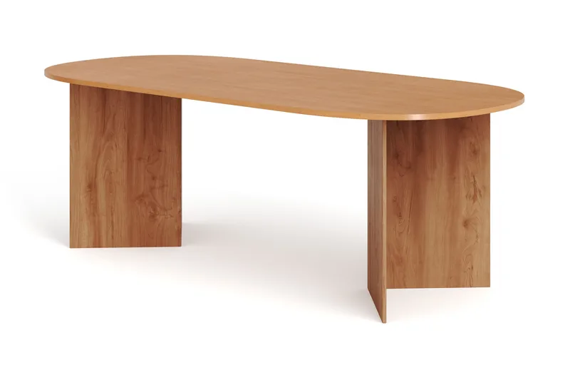 Vera Spisebord Oval 220x100 cm Finér, Eik