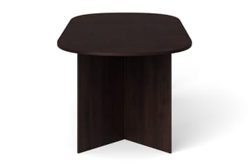 Vera Spisebord Oval 220x100 cm Finér - Røkt eik - Møbler - Bord - Spisebord & kjøkkenbord