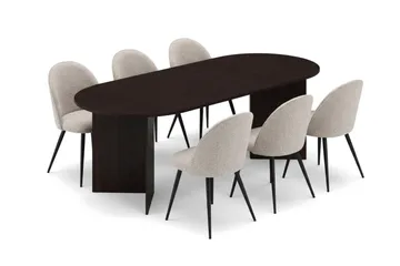 220 cm - Røkt eik