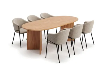 Taupe bouclé - Valnøtt