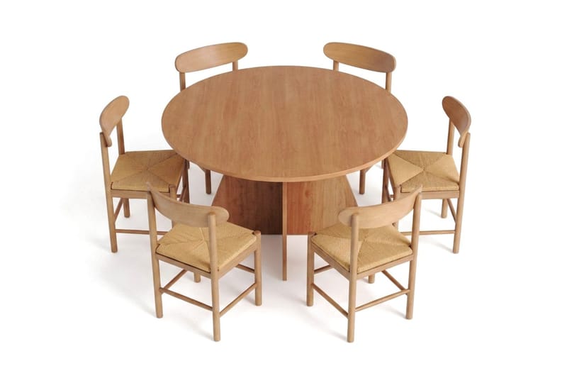 Vera spisegruppe rund 130 cm eik med 6 Malte spisestoler - Møbler - Bord - Spisegruppe