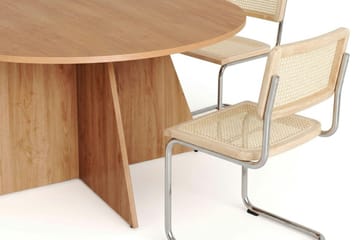 Vera spisegruppe rund 150 cm eik med 6 Build spisestoler - Eik - Møbler - Bord - Spisegruppe