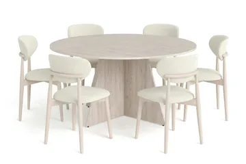 150 cm - Hvitlasert eik