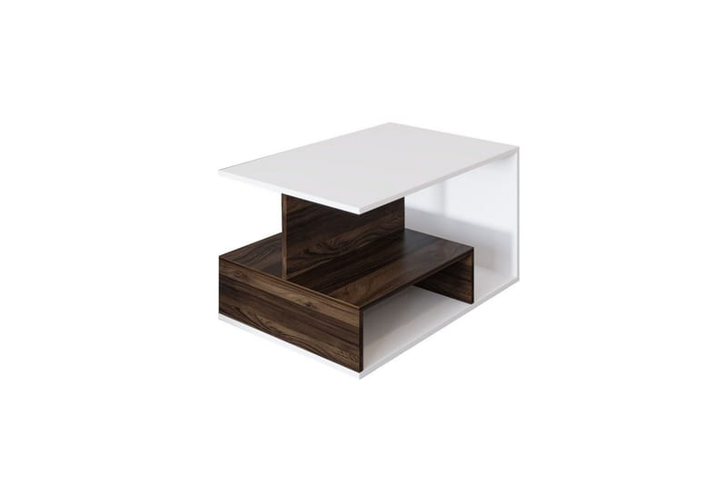 Veradia Sofabord 90 cm - Brun/Hvit - Møbler - Bord - Sofabord & salongbord