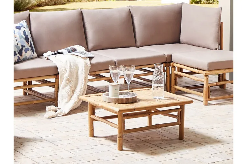 Villa Castelli Sofabord 64x55 cm - Lysebrun - Møbler - Bord - Sofabord & salongbord
