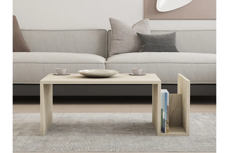 Vimenil Sofabord 87 cm - Beige - Møbler - Bord - Sofabord & salongbord