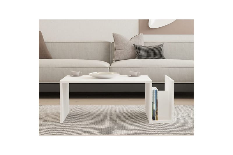 Vimenil Sofabord 87 cm - Hvit - Møbler - Bord - Sofabord & salongbord