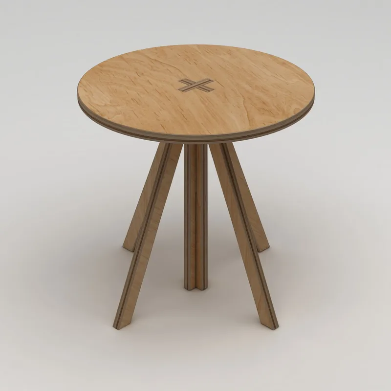 Vimora Spisebord 75 cm - Naturlig tre - Møbler - Bord - Spisebord & kjøkkenbord