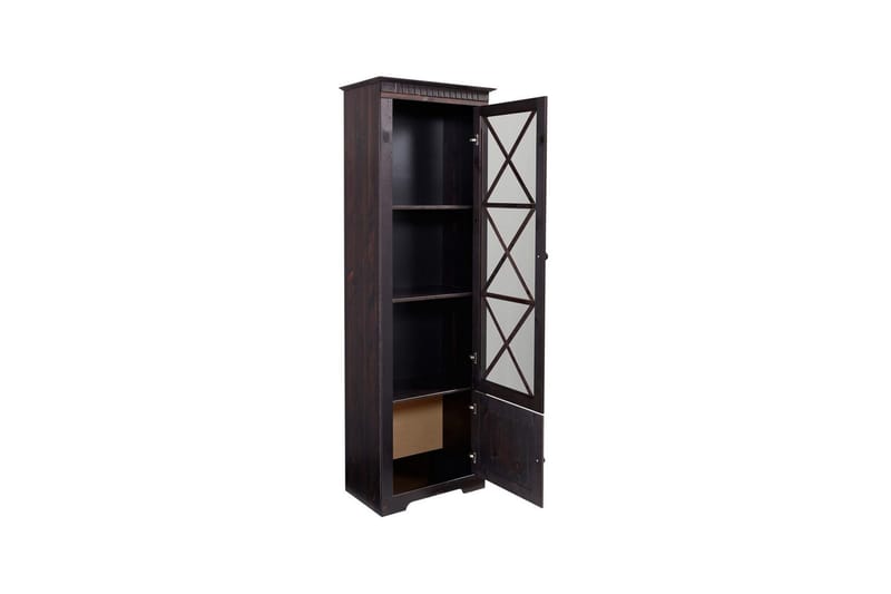 Vitrine Lisa Havana/Lakk - Havana/Lakk - Møbler - Bord - Avlastningsbord & sidobord