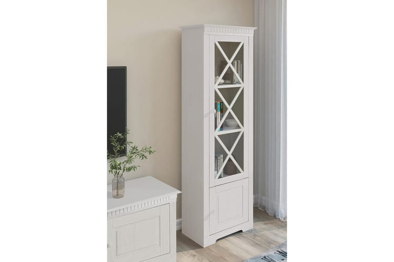 Vitrine Lisa Hvit - Hvit - Møbler - Bord - Avlastningsbord & sidobord