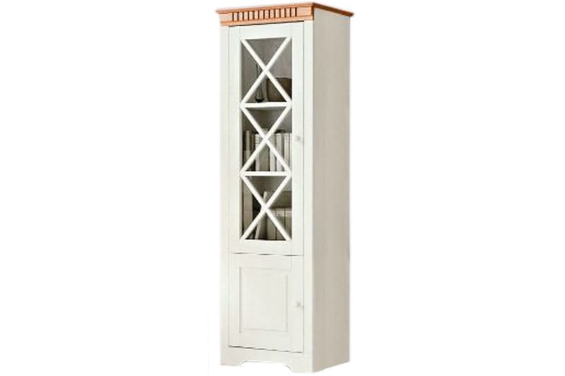 Vitrine Lisa Hvit/Honning - Hvit/Honning - Møbler - Bord - Avlastningsbord & sidobord