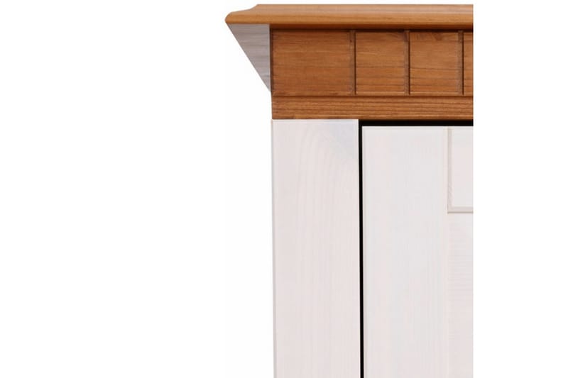 Vitrine Lisa Hvit/Honning - Hvit/Honning - Møbler - Bord - Avlastningsbord & sidobord