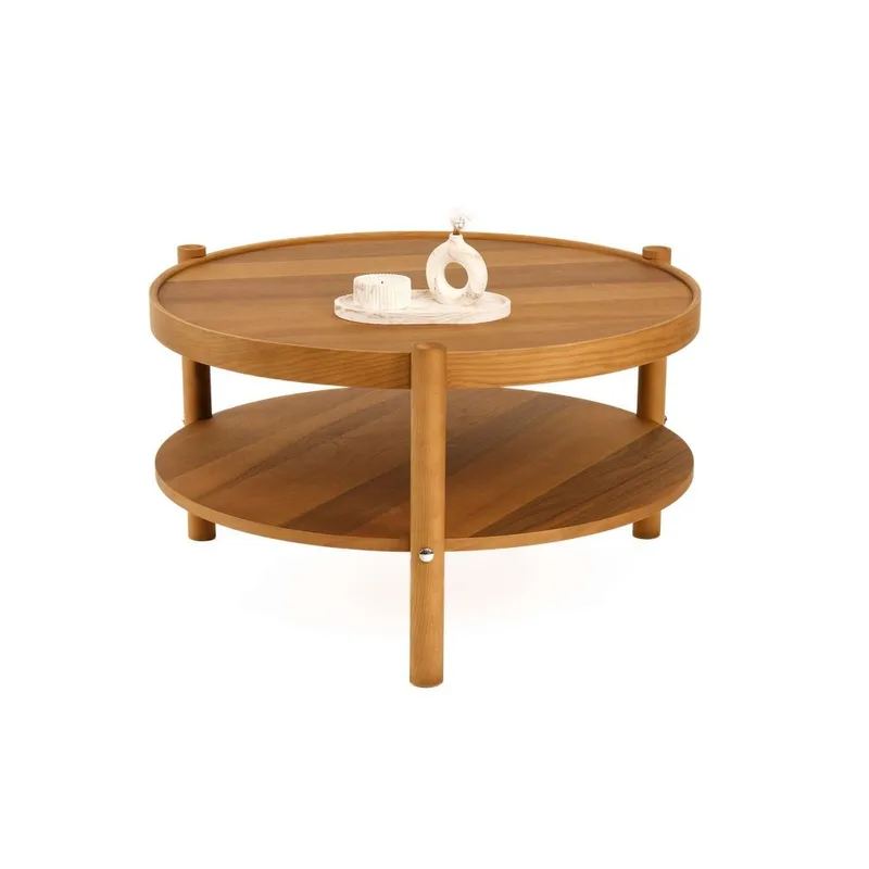 Vornel Sofabord 80 cm, Mørkebrun