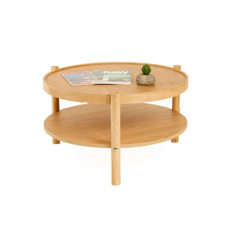 Vornel Sofabord 80 cm, Natur