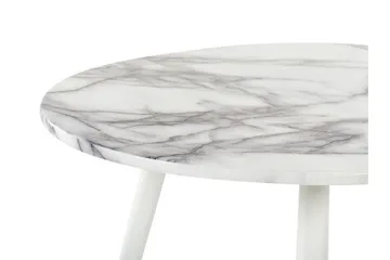 Wellon Spisebord 70x120 cm - Hvitt Gull - Møbler - Bord - Spisebord & kjøkkenbord