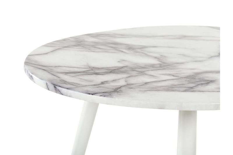 Wellon Spisebord 70x120 cm - Hvitt Gull - Møbler - Bord - Spisebord & kjøkkenbord