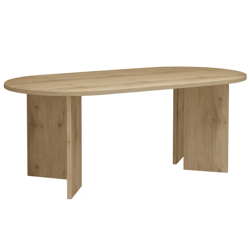 Wigan Spisebord Ovalt 200x100 cm, Eik