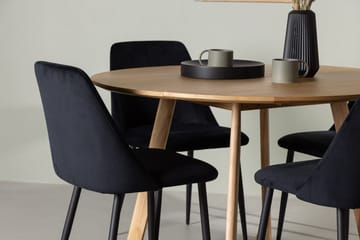 Yakidon Spisebord 120 cm med 4 Night Spisestoler - Møbler - Bord - Spisegruppe