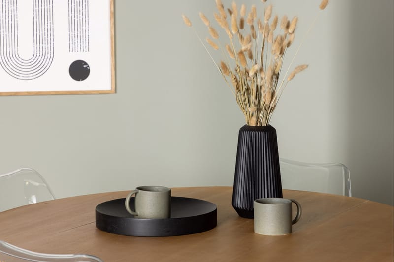 Yakidon Spisegruppe 120 cm Rund med 4 Edvin Stoler - Brun - Møbler - Bord - Spisegruppe