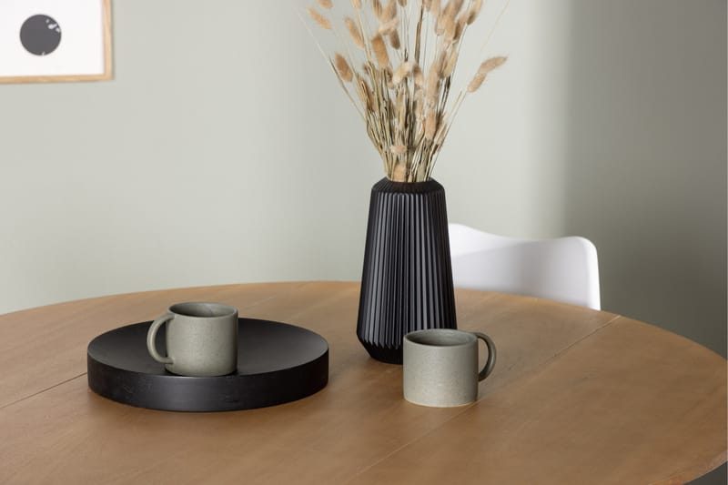 Yakidon Spisegruppe 120 cm Rund med 4 Zeno Stoler - Brun - Møbler - Bord - Spisegruppe