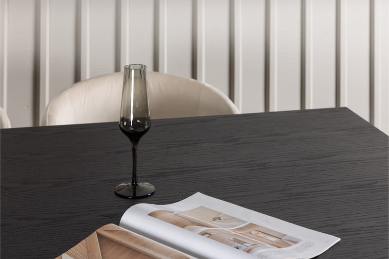 Ystad Spisegruppe 220 cm Rektangulær med 6 Berit Stoler - Beige - Møbler - Bord - Spisegruppe