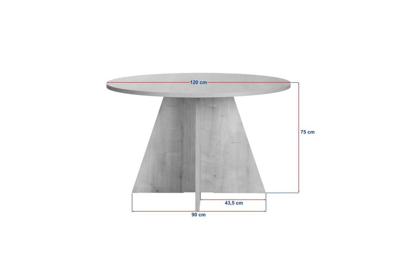 Zalen Spisebord 120 cm - Brun - Møbler - Bord - Spisebord & kjøkkenbord
