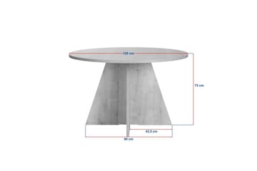 Zalen Spisebord 120 cm - Valnøtt - Møbler - Bord - Spisebord & kjøkkenbord