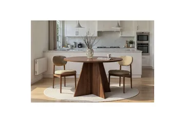 Zalen Spisebord 120 cm - Valnøtt - Møbler - Bord - Spisebord & kjøkkenbord