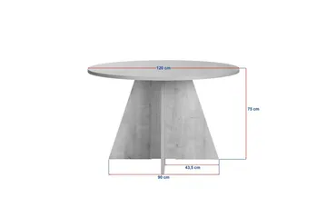 Zalen Spisebord 120 cm - Møbler - Bord - Spisebord & kjøkkenbord