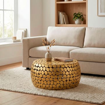 Zavric sofabord 66 cm - gullfarget - Møbler - Bord - Sofabord & salongbord