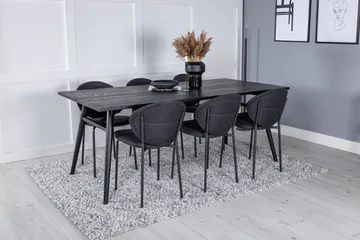 Zenazmi spisebord 195 cm med 6 stk. Moncoll spisestoler - Møbler - Bord - Spisegruppe