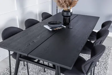 Zenazmi spisebord 195 cm med 6 stk. Moncoll spisestoler - Møbler - Bord - Spisegruppe