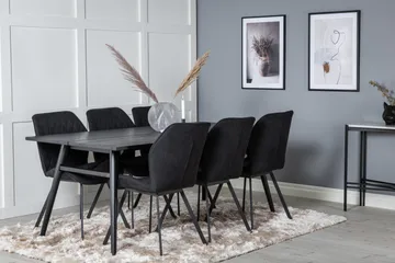 Zenazmi spisegruppe 195 cm + 6 stk. Sumoas spisestoler - Møbler - Bord - Spisegruppe