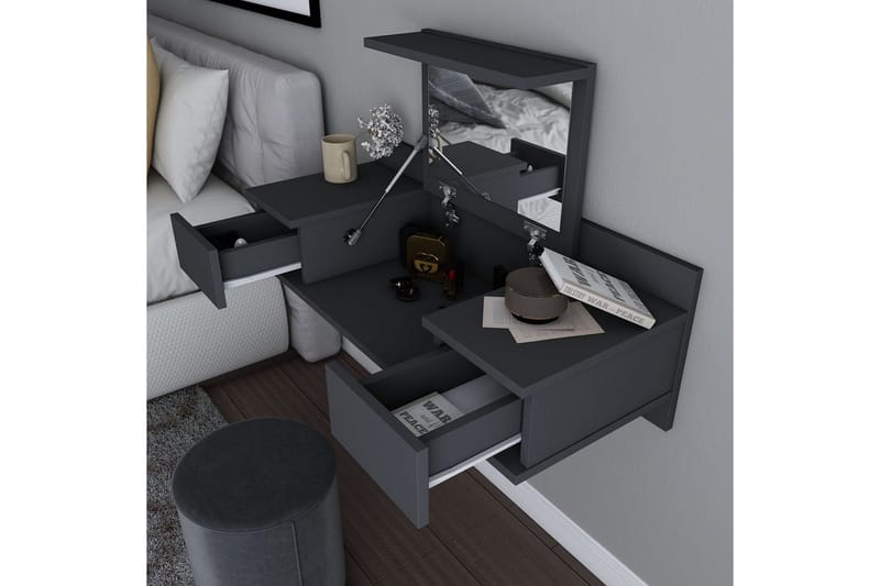 Zenn Sminkebord 100 cm - Antrasitt - Møbler - Bord - Sminkebord & toalettbord