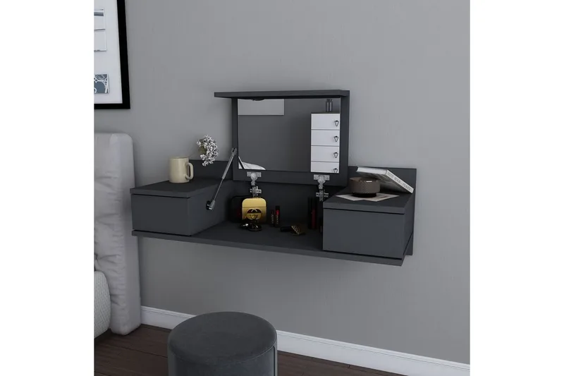 Zenn Sminkebord 100 cm - Antrasitt - Møbler - Bord - Sminkebord & toalettbord