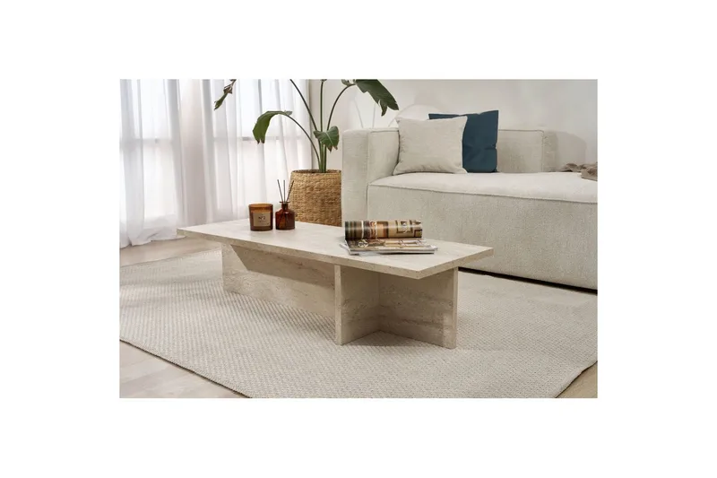 Zephral Sofabord 120 cm - Beige - Møbler - Bord - Sofabord & salongbord