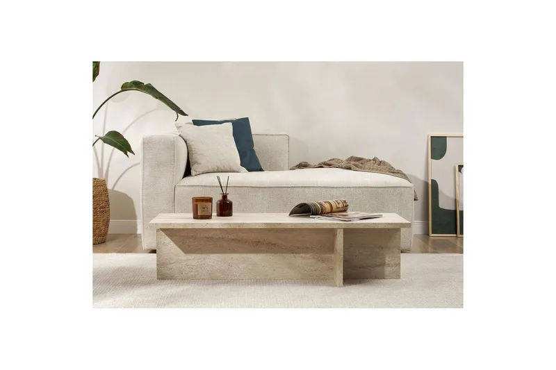 Zephral Sofabord 120 cm - Beige - Møbler - Bord - Sofabord & salongbord