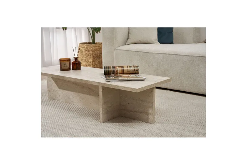 Zephral Sofabord 120 cm - Beige - Møbler - Bord - Sofabord & salongbord