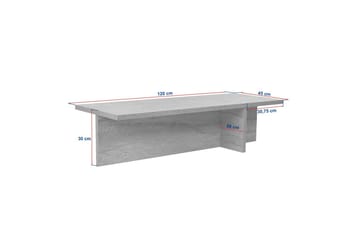 Zephral Sofabord 120 cm - Brun - Møbler - Bord - Sofabord & salongbord