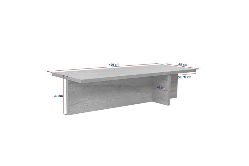 Zephral Sofabord 120 cm - Brun - Møbler - Bord - Sofabord & salongbord