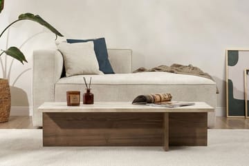 Zephral Sofabord 120x30x45 cm - Travertin, Milano Walnut - Møbler - Bord - Sofabord & salongbord