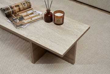 Zephral Sofabord 120x30x45 cm - Travertin, Milano Walnut - Møbler - Bord - Sofabord & salongbord
