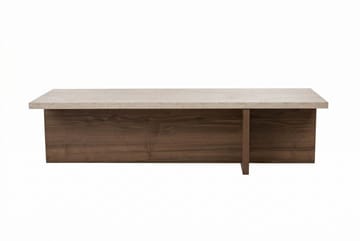 Zephral Sofabord 120x30x45 cm - Travertin, Milano Walnut - Møbler - Bord - Sofabord & salongbord
