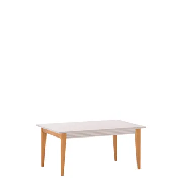Zeylor Rektangulært Sofabord med Profilert List i Eik - Beige - Møbler - Bord - Sofabord & salongbord