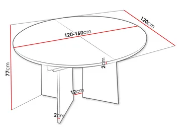 Zeyrin Spisebord 120 cm Rundt - Brun - Møbler - Bord - Spisebord & kjøkkenbord