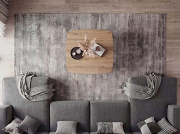 Zorlen kvadratisk salongbord 75x75 cm med eikelook - eikeutseende svart - Møbler - Bord - Spisebord & kjøkkenbord