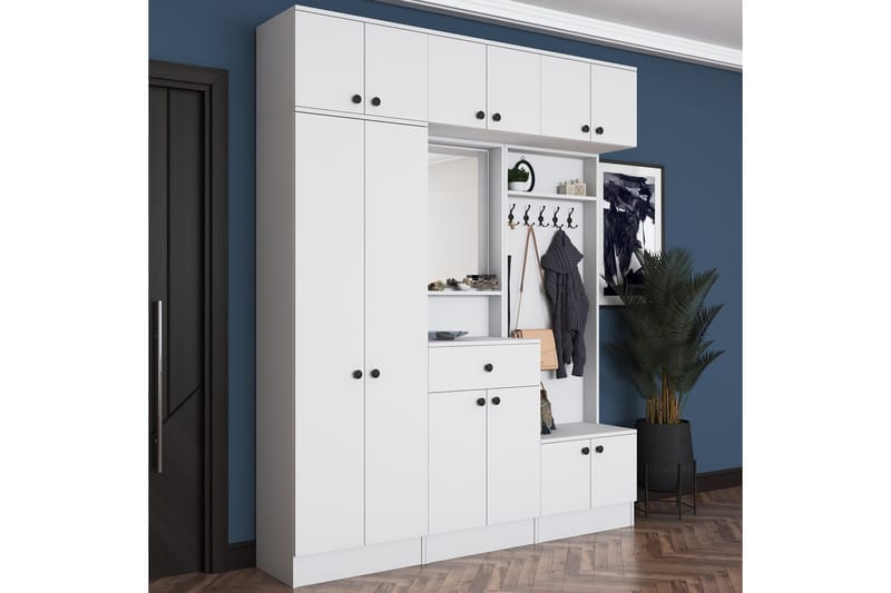 Honny Gangmøbelsett Hvit - Hanah Home - Møbler - Gangmøbler - Møbelsett til gang & entre
