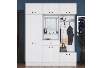 Honny Gangmøbelsett Hvit - Hanah Home - Møbler - Gangmøbler - Møbelsett til gang & entre