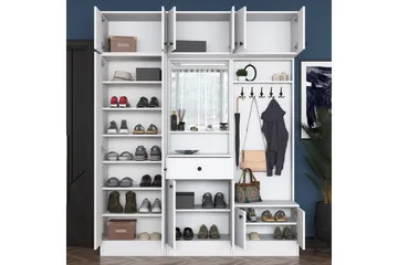 Honny Gangmøbelsett Hvit - Hanah Home - Møbler - Gangmøbler - Møbelsett til gang & entre